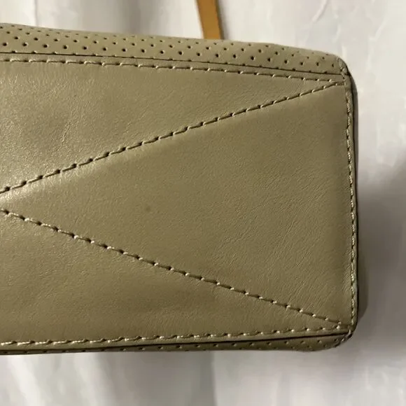 Rag & Bone Light Sand Perforated Passenger Crossbody Leather Bag